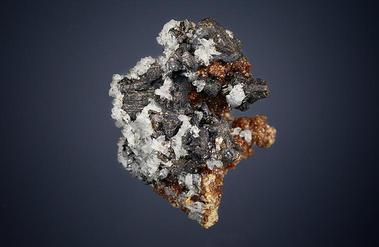 SPHALERITE with QUARTZ on ANDRADITE